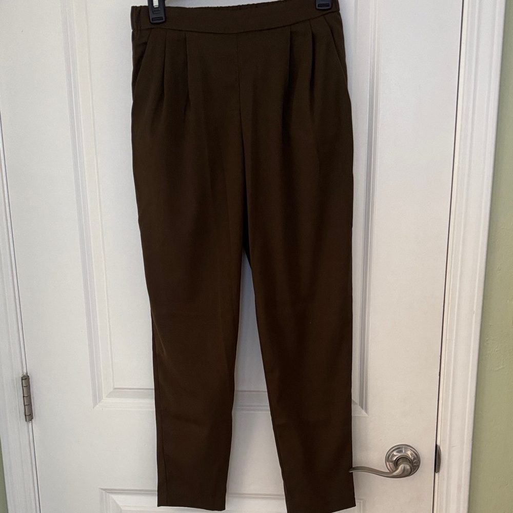 H&M Chocolate Pull-On Brown Trousers